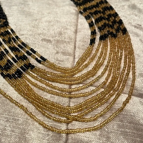 Native American Beaded Necklace 34” - Picture 6 of 10